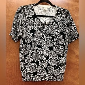 Evie black and white sweater